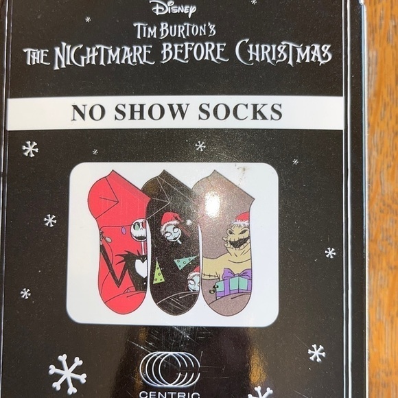 NEW IN BOX Disney Nightmare Before Christmas No Show Socks, 3pack - Picture 3 of 4